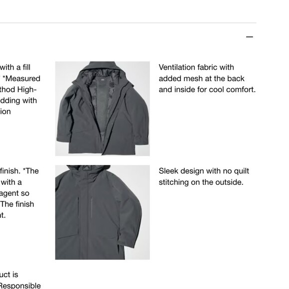 UNIQLO Hybrid Down Parka - Men's XXS - Gray - Picture 14 of 14